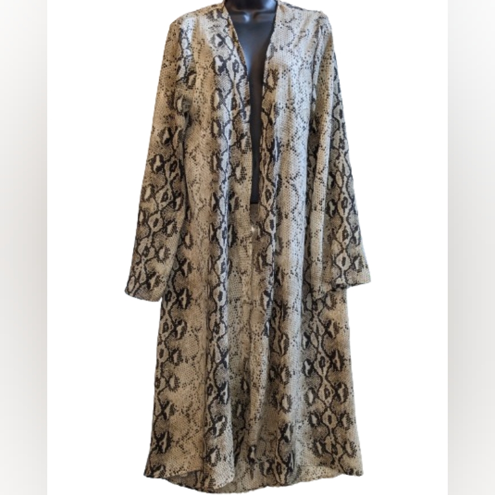 Entro Snakeskin Snakeskin Boho/Kimono/Party/Cardigan/Robe